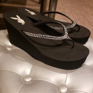 Bedazzled Wedge Sandals